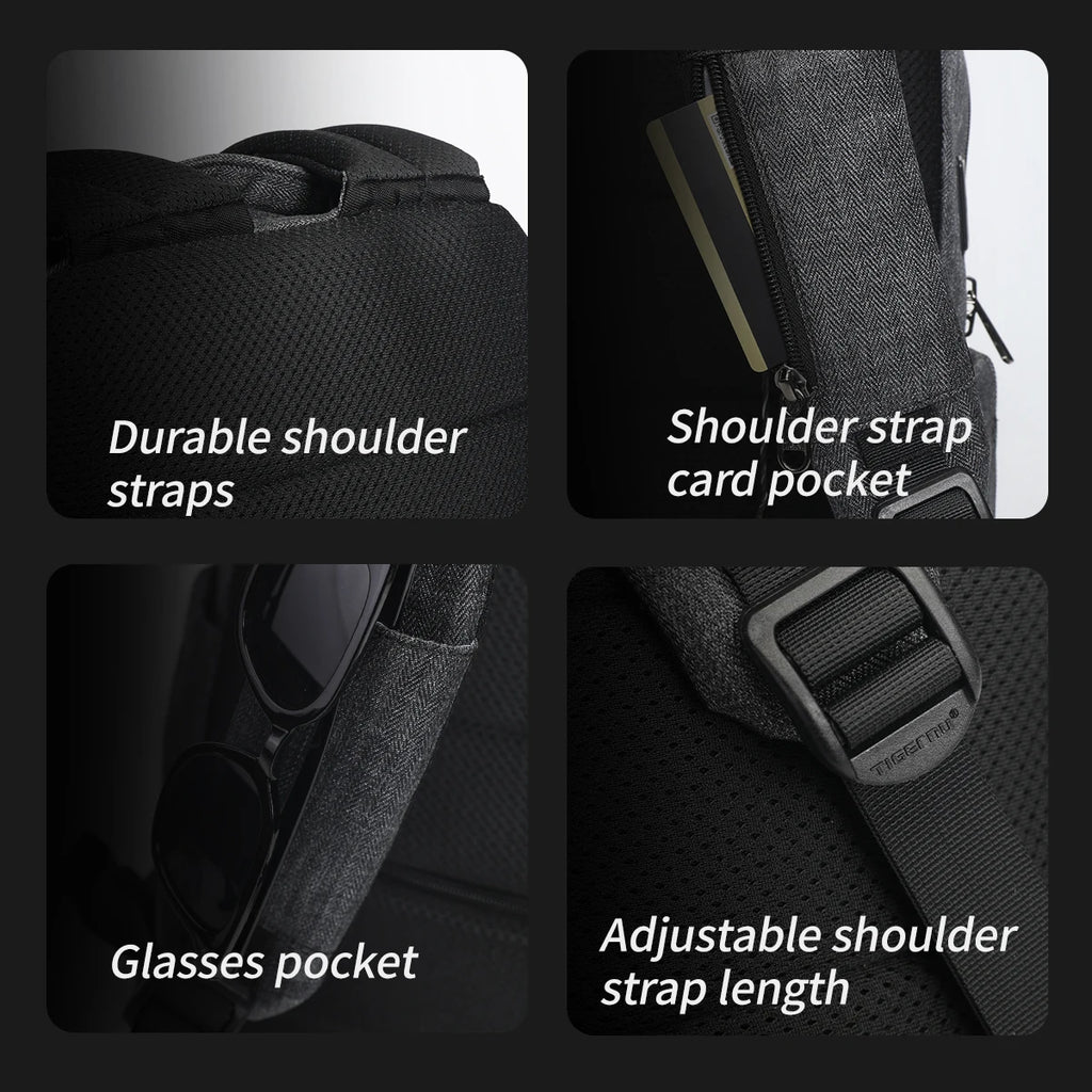 Tigernu Clearance Bags Men Backpack Anti-theft USB Charging 15.6 Laptop Bag Mochilas Feminine Male Bagpack Notebook Schoolbag