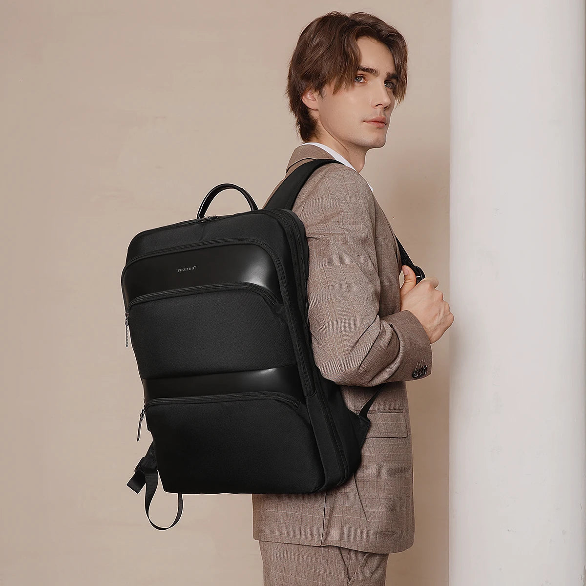 Tigernu Expandable Backpack Men Thin Bags For Men Travel Backpack Waterproof Male 15.6inch Laptop Backpack Bag Mochilas Knapsack