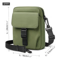 HK Men's Side Shoulder Bag Water-resistent Crossbody Bag For Men Travel Passport Wallet Mini Cell Phone Bag Pouch Sling Packs