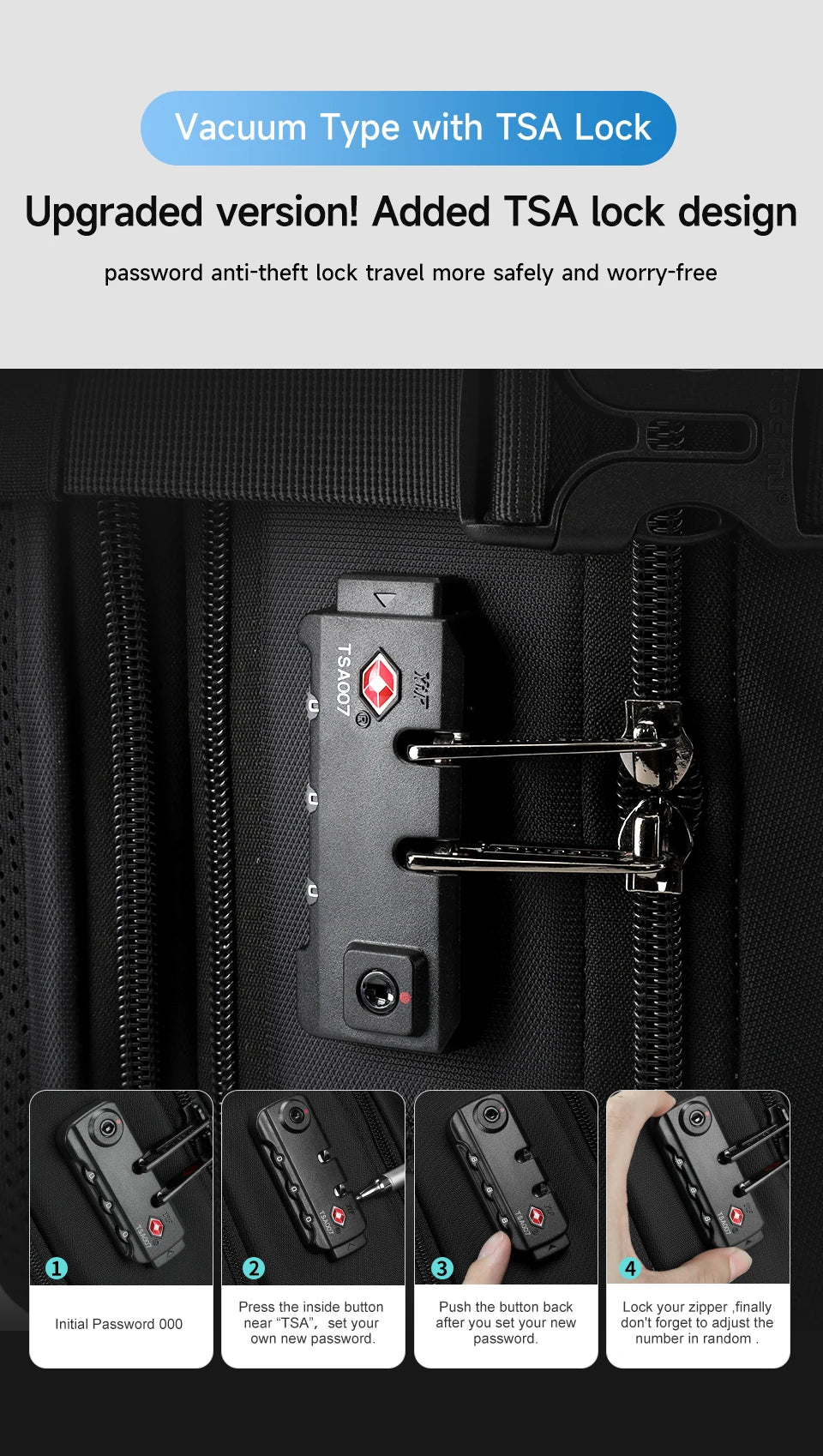 Tigernu Vacuum Compression Backpacks Men Travel Backpack Expandable USB Bag Large Capacity 17 Laptop Bags For Schoo Cabin Bags