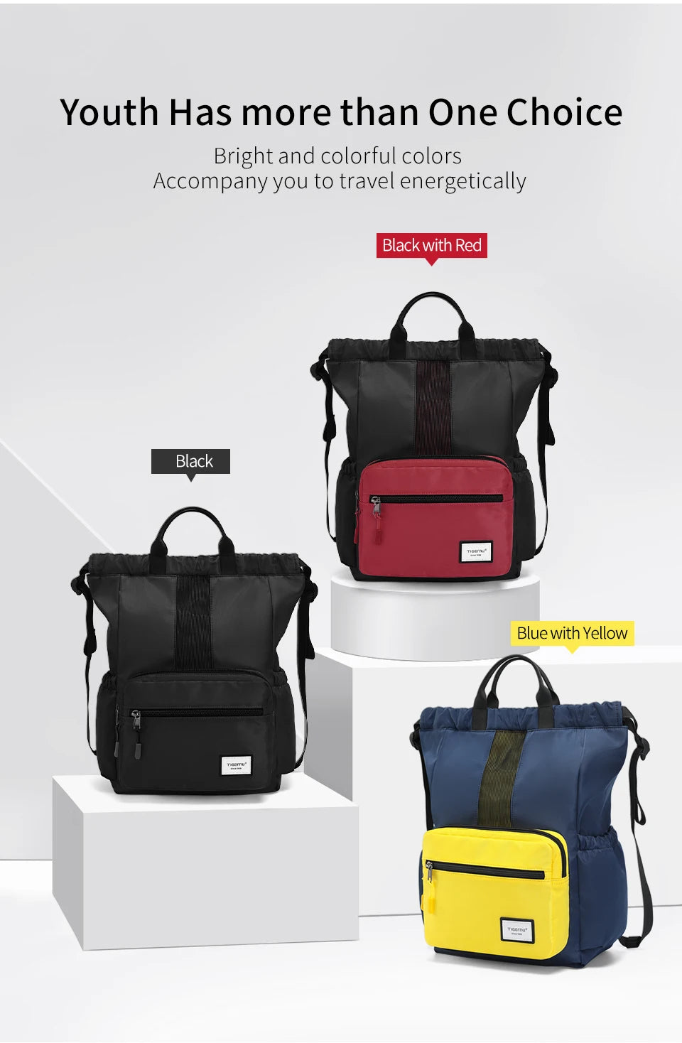 Tigernu Women Backpack Bags Foldable Backpacks Men Child Schoolbag 14'' Laptop Backpack Lightweight Travel Bags School Backpacks