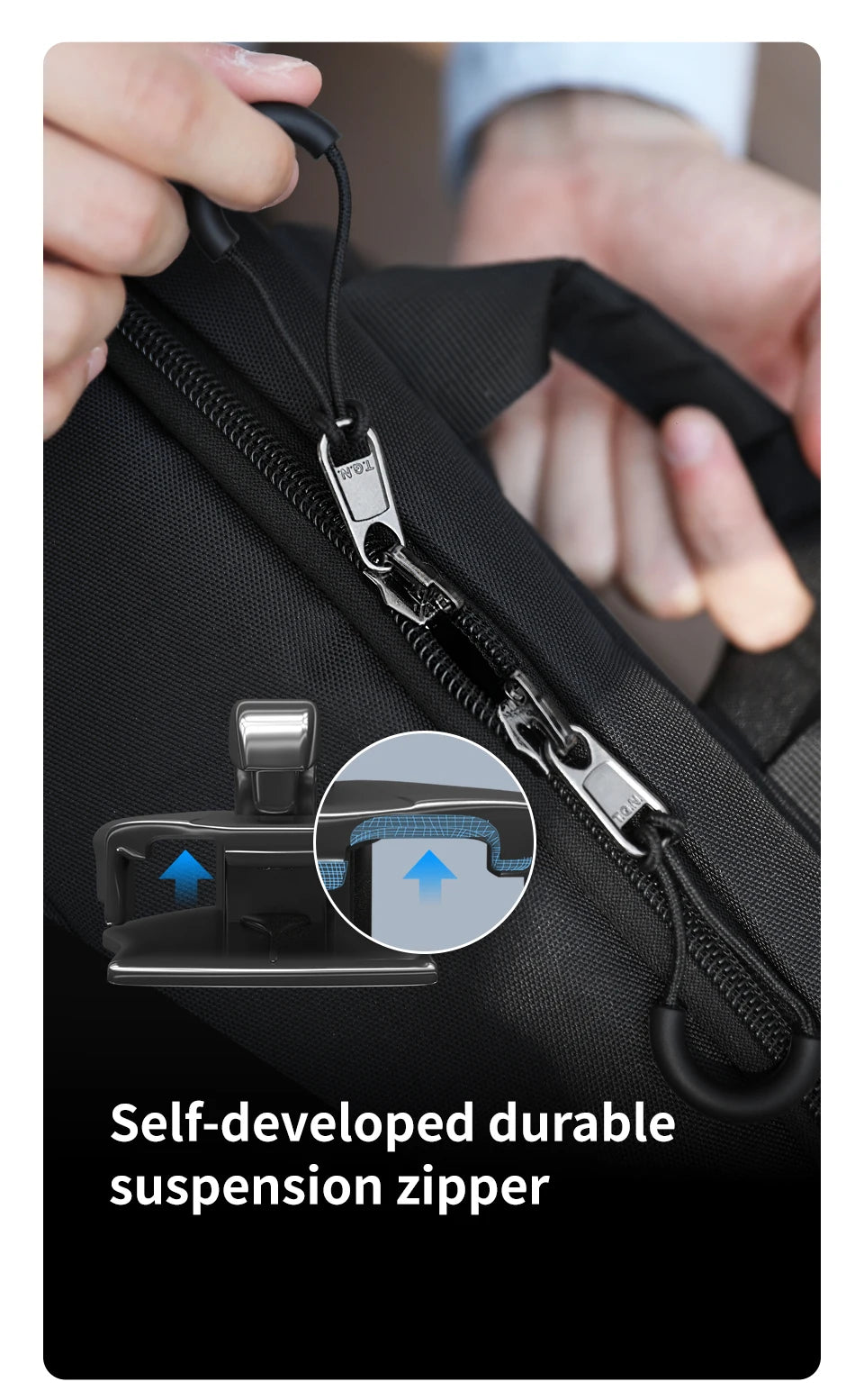 Tigernu Men's Backpack Large Capacity Travel Backpack Fashion Water Repellent USB Port School Backpack Bag Schoolbag Knapsack