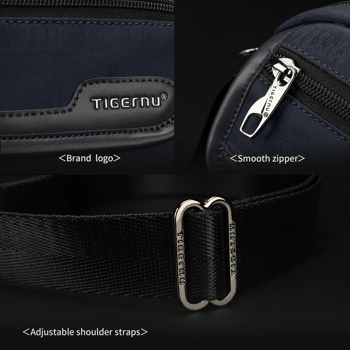 Tigernu Men's Shoulder Bag Light Weight Mini Crossbody Bags Casual Travel Sling Bag College Messenger Bags For Men Retro Series