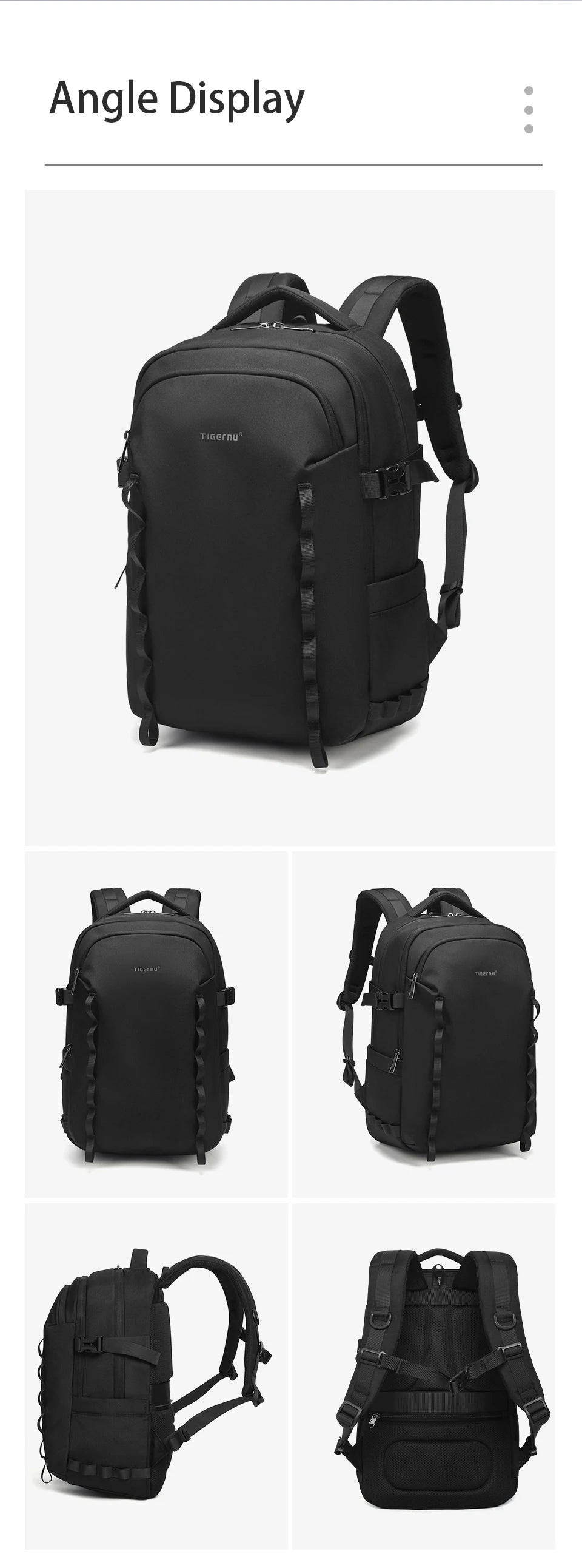 Tigernu School Backpacks For Men Bags For Travel Backpacks Women Nylon Bags For School Knapsack Girls 15.6 Laptop Backpacks Male