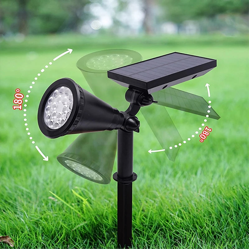 Solar lawn light, ground-mounted lamp, outdoor waterproof courtyard, villa garden, tree lighting, landscape spotlight