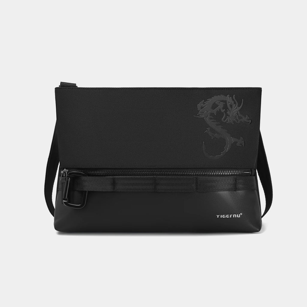 Tigernu Chinese Style Crossbody Bags For Men 9.7inch Tablet Shoulder Bags Mini Light-weight Travel Bags For Men Dragon Series