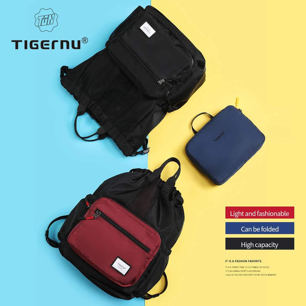 Tigernu Women Backpack Bags Foldable Backpacks Men Child Schoolbag 14'' Laptop Backpack Lightweight Travel Bags School Backpacks