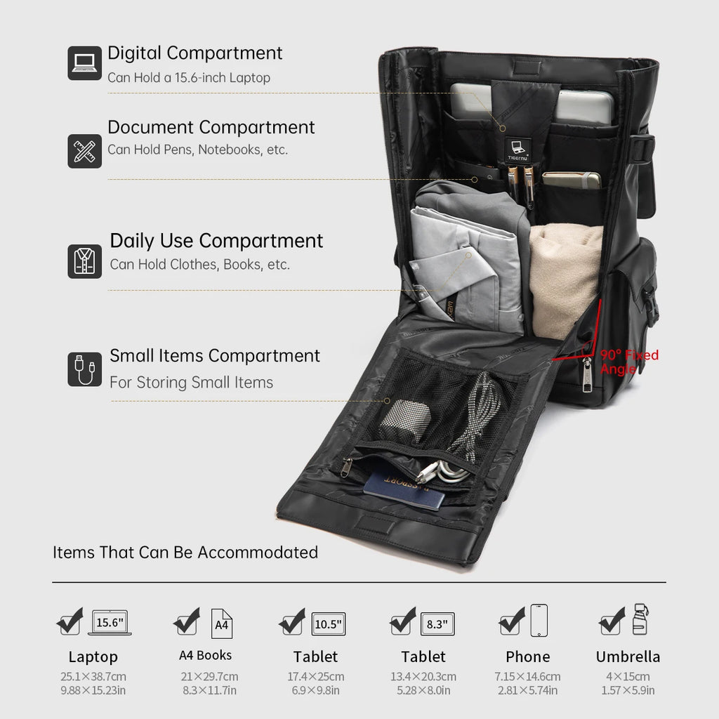 Tigernu Men‘s Backpack Youth School Backpacks Fashion Cabin Backpack For Men 15.6inch Laptop Backpacks Travel Mochilas Knapsack