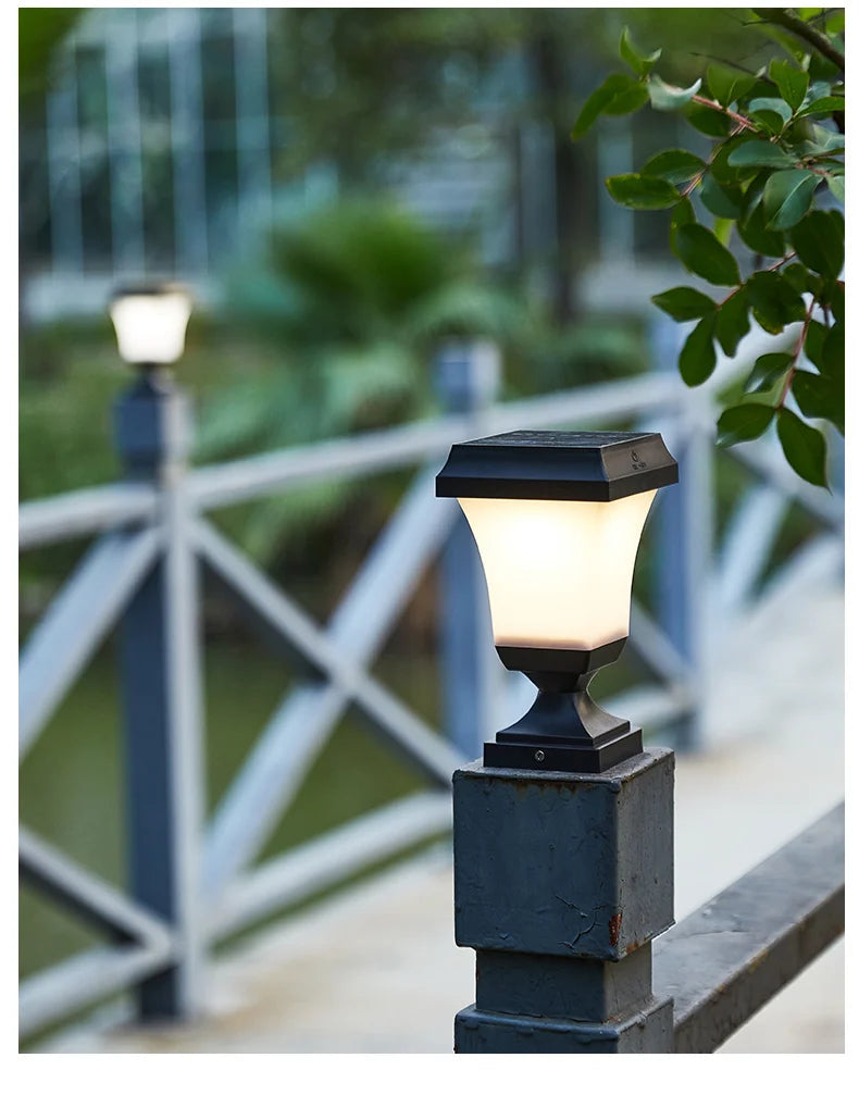 Solar Outdoor Square Wireless Mount Lights Waterproof Decorative for Garden Lawn Landscape Atmosphere Lamp Floor Yard Garden