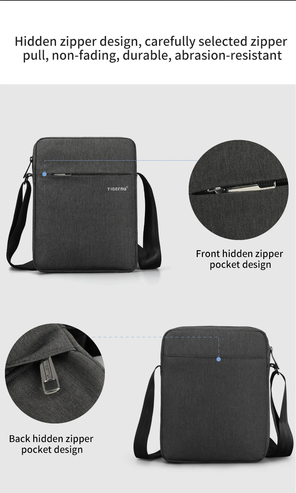 Tigernu HOT SELLING Bags For Men Messenger Bag Casual Shoulder Pack Male Crossbody Bolsa Mini Bag Sling Bags Ipad Travel Package