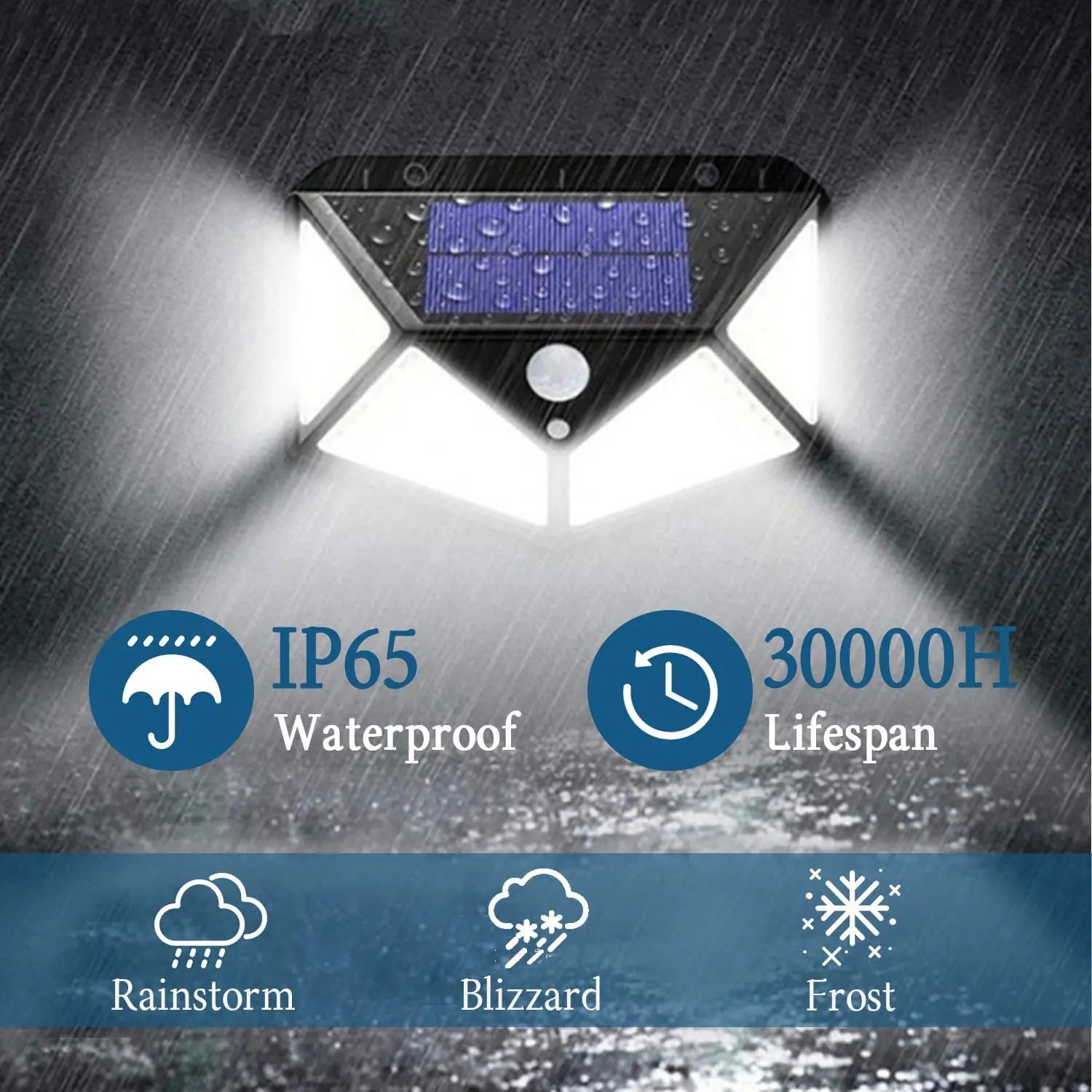 Solar Lights Outdoor 458 LED Solar Wall Lamp Waterproof Wireless Motion Sensor Security 3 Modes Garden Fence Yard Deck Garage
