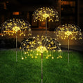 Solar LED Pathway Lights Outdoor Waterproof Garden Decor Firework Fairy Solar Lawn Lamp For Patio Walkway Yard