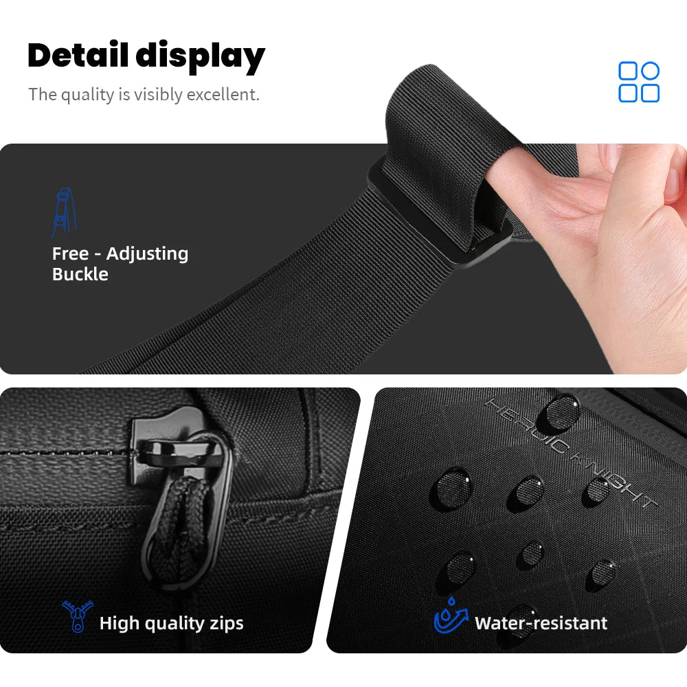 HK Sling Bag for Men X-Pac Fabric Crossbody Bag Small Men's Shoulder Bag Waterproof Chest Bag Ultra-light Fanny Pack Phone Pouch