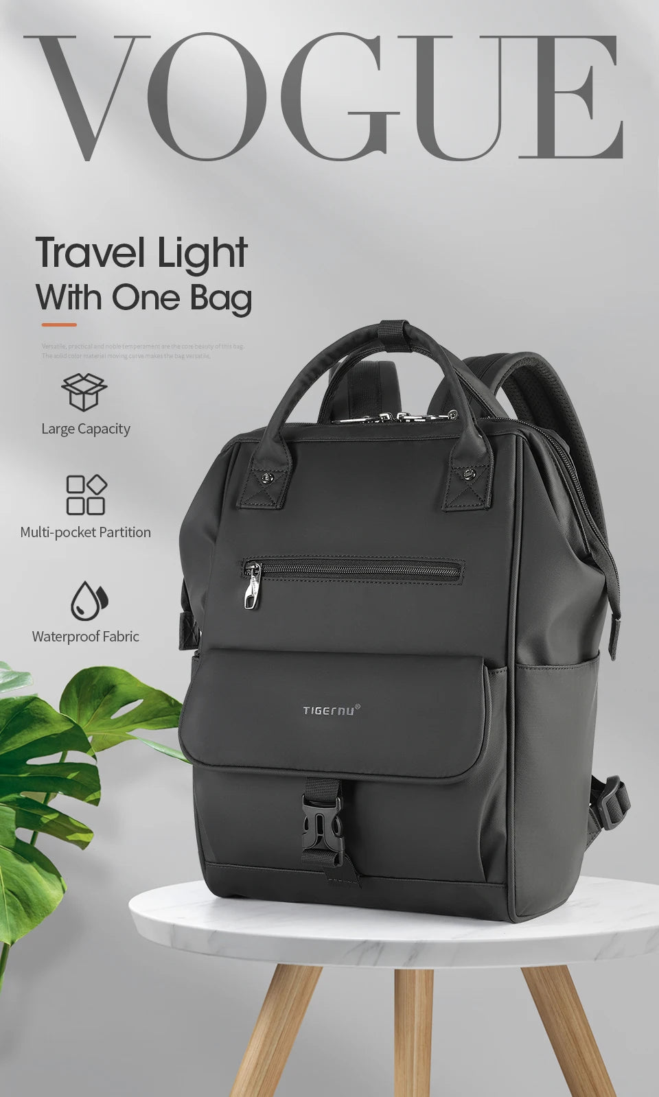 Tigernu Women Backpacks 14 15inch Laptop Backpacks For Women Lightweight Female Travel Bag Casual Girls School Backpack Knapsack
