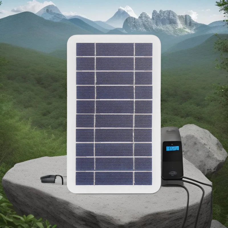 Portable USB Solar Panel Charger Safe Stable Charger Compatible with Phones  Fans  Flashlights for Outdoor Travel Camping
