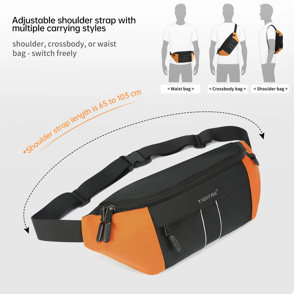 Tigernu Chest Bag For Men Fashion Shoulder Bag Multi-colors Bags Male Sling Bag Crossbody For Women Messenger Bags Boy Mini Bags