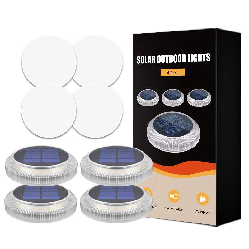 Solar Lights Outdoor Solar Garden Step Lighting Waterproof For Stairs Patio Pathway Yard Fence Wall Lamp Christmas Decoration