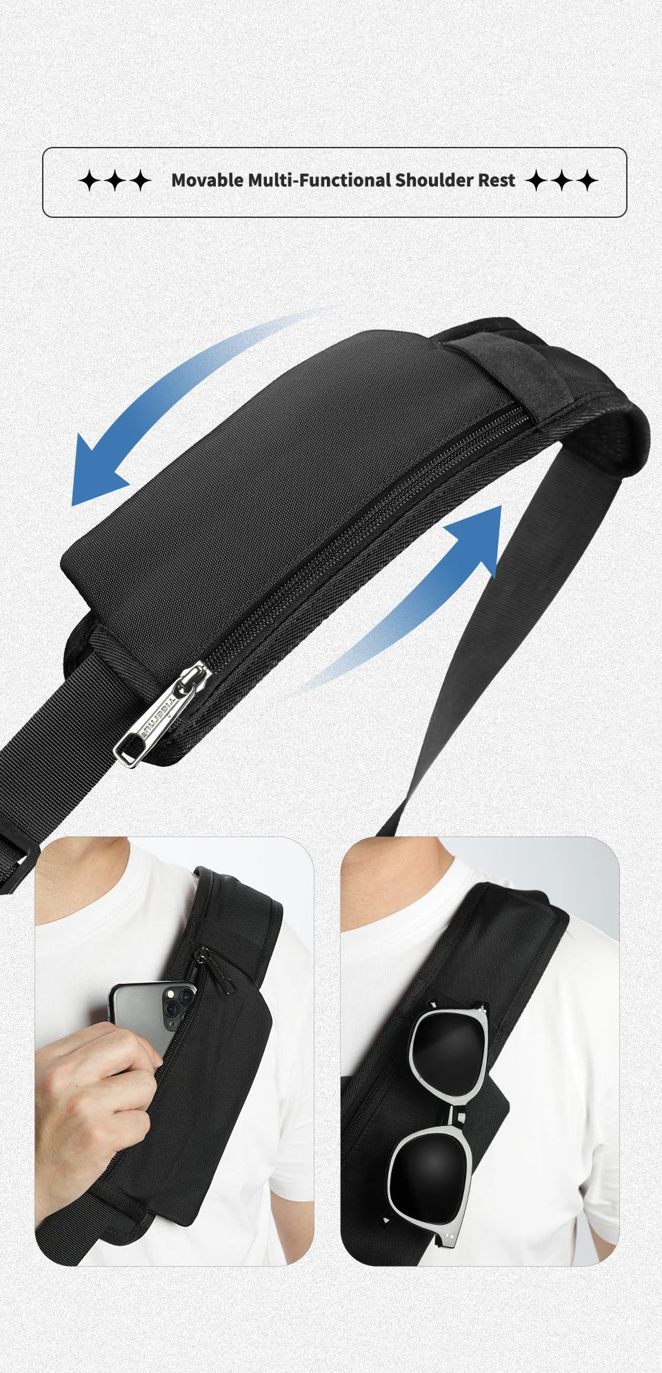 Tigernu Fashion Shoulder Bags For Men Crossbody Bags Male Expandable Bags 13.3inch Laptop Bag Messenger Bag Boys Handbag Sling