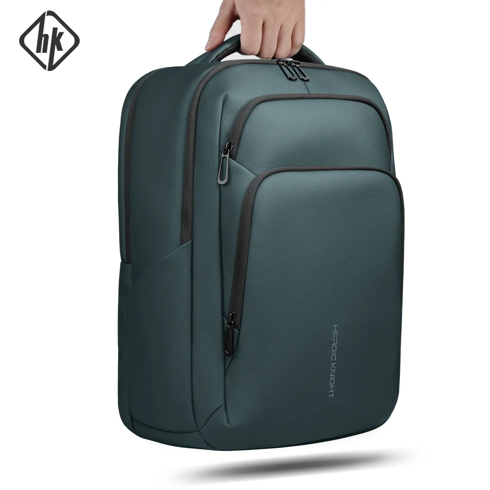 HK-Laptop Backpack Waterproof Embossed Oxford Fabric Large Capacity USB-Equipped Backpack for Commuting School and Business