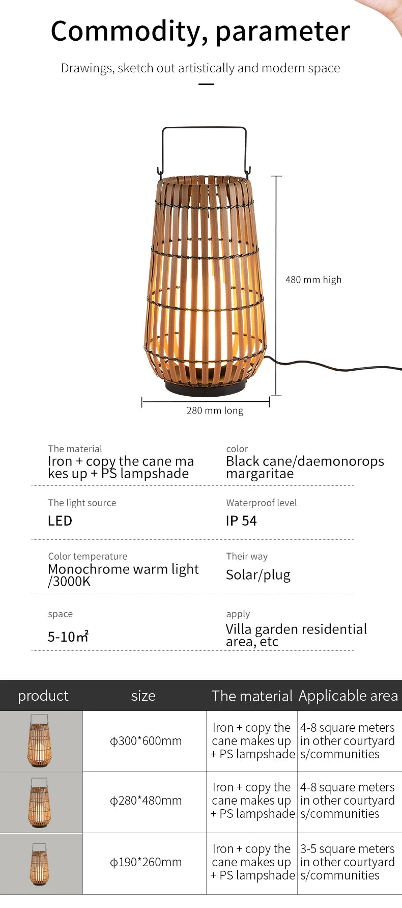 Solar Outdoor Light Modern Garden Light Garden Layout Floor Light Villa Lawn Light Waterproof Outdoor Terrace Atmosphere Light