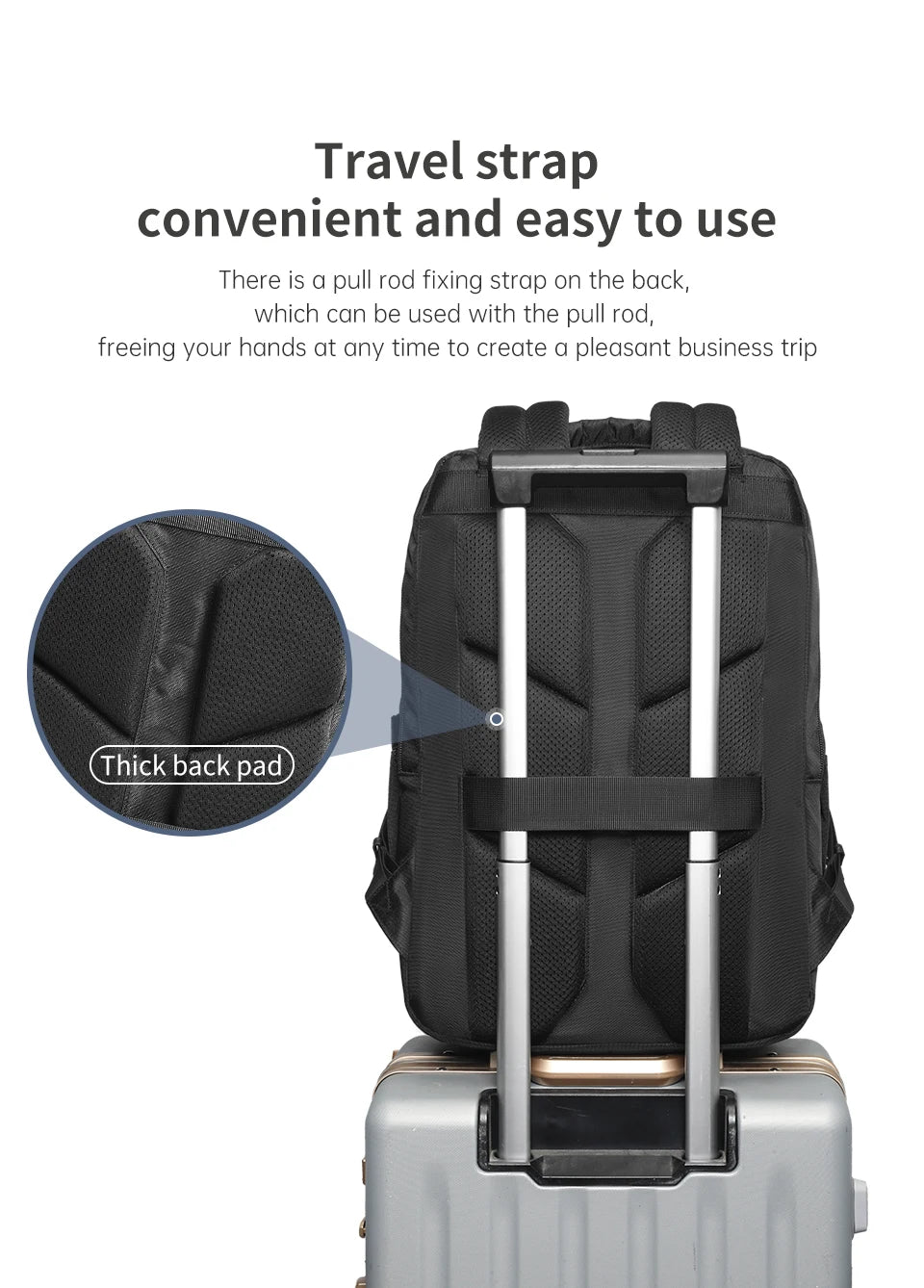 Tigernu Men's Backpack Large Capacity Travel Backpack Fashion Water Repellent USB Port School Backpack Bag Schoolbag Knapsack