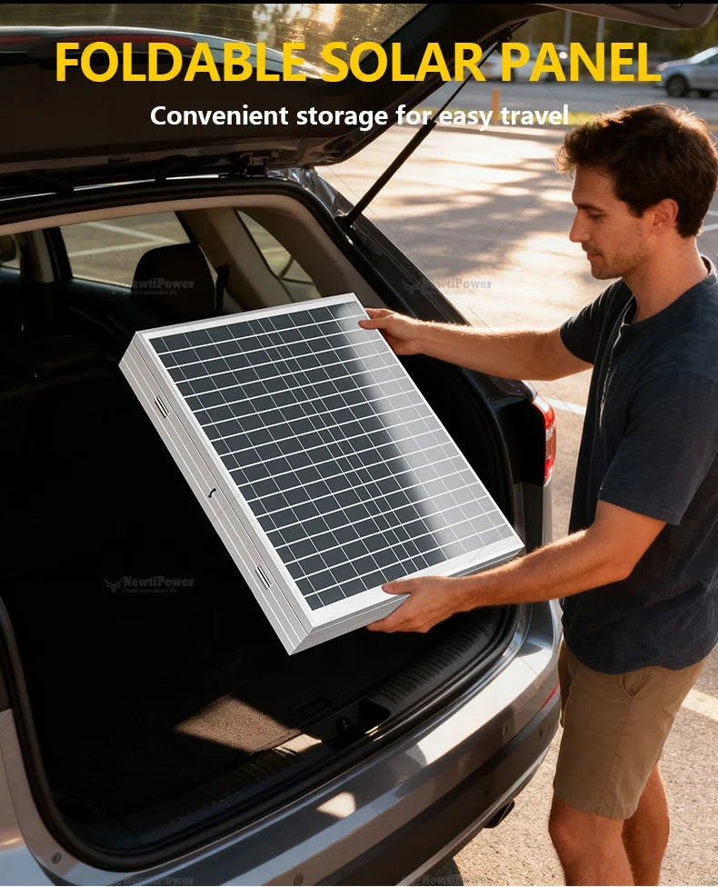 2000W 12V Solar Panel Charger DC System with 100A Controller Ideal for Outdoor Camping Charging Mobile Phones and Car Batteries