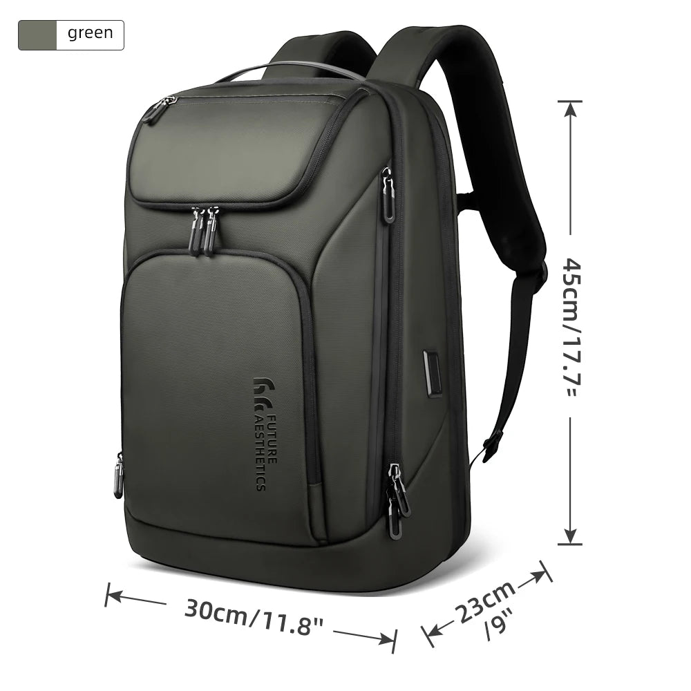 HK New Arrival Spacious Travel Backpack 17.3 inch Laptop Backpack For Men Big Capacity Waterproof Commuting Rucksacks With USB