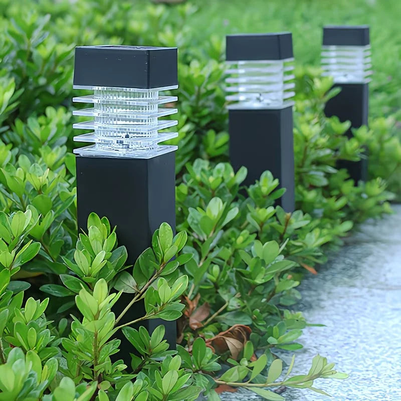 Solar Path Lamp LED Outdoor Garden Lawn Decor Lantern for Patio Balcony Yard Walk Solar Lights