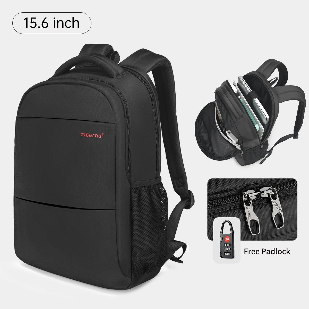 Tigernu Anti Theft Backpack For Women Large Capacity 15.6inch Laptop Backpack Bag Travel Bag Schoolbag For Women Girls