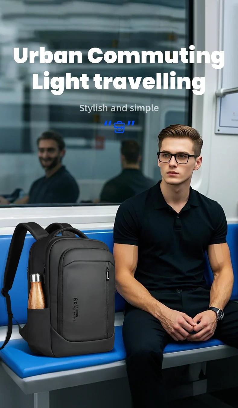 HK New Design Travel Backpack Men Large Business Backpack for Work Commute Oxford Waterproof Backpacks 17" Laptop Bags with USB
