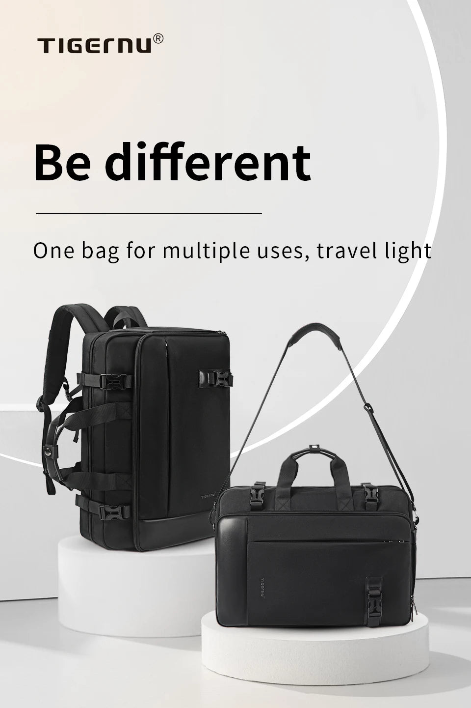 Tigernu Travel Backpack Men Handbags Laptop Backpack For 17inch Shoulder Bag Travel Bag 3 In 1 Bags For Men Schoolbags Knapsack