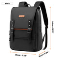 HK Vintage Backpack for Men 15.6 inch Laptop Backpack with Magnetic Flap Waterproof Travel Commuter Bag College Bookbag Daypack