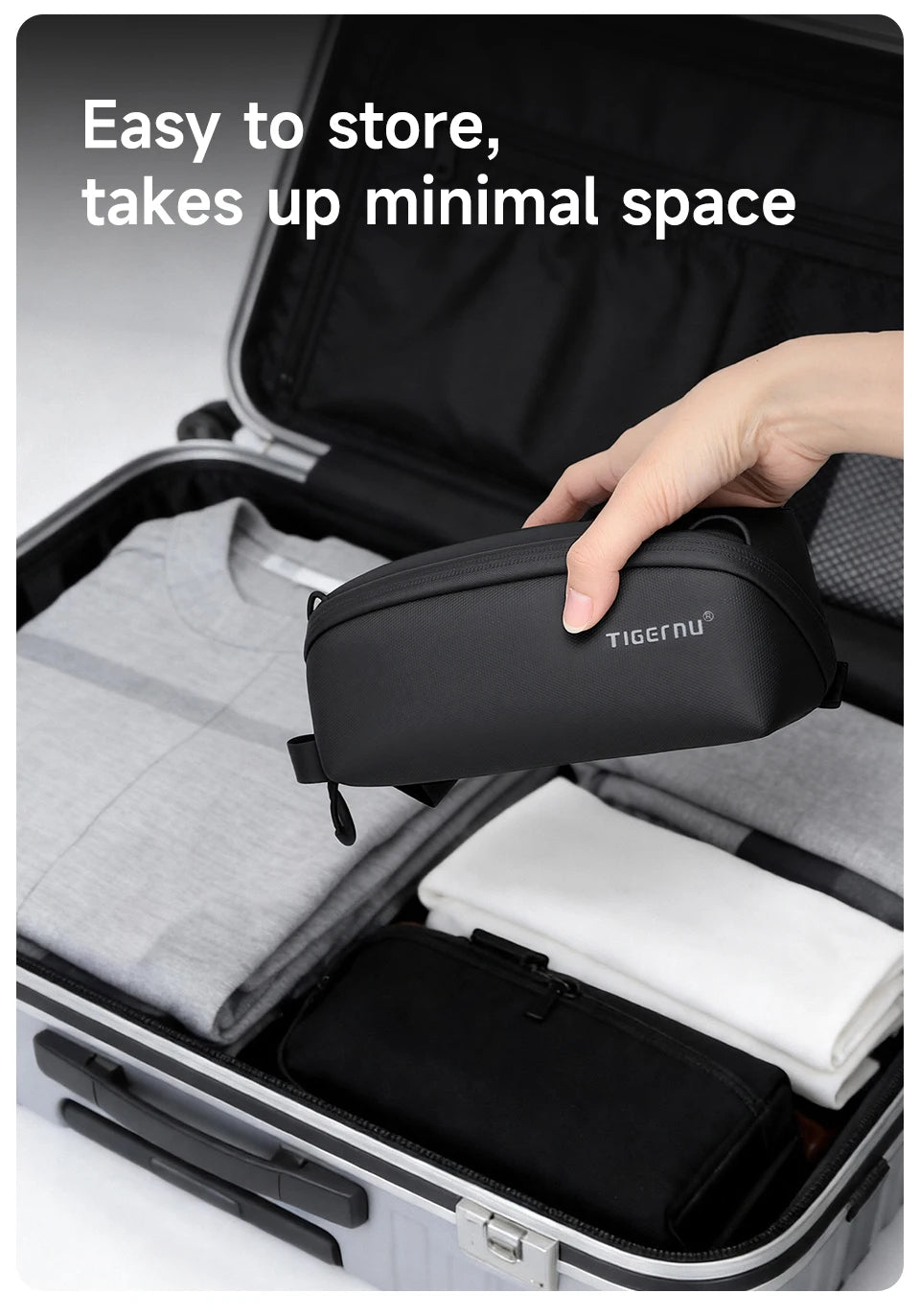 Tigernu Small Storage Bag For Travel Clutch Bag Men Handheld Bags Waterproof TPU Bags Male Portable Bag For PTZ Camera POCKET 3