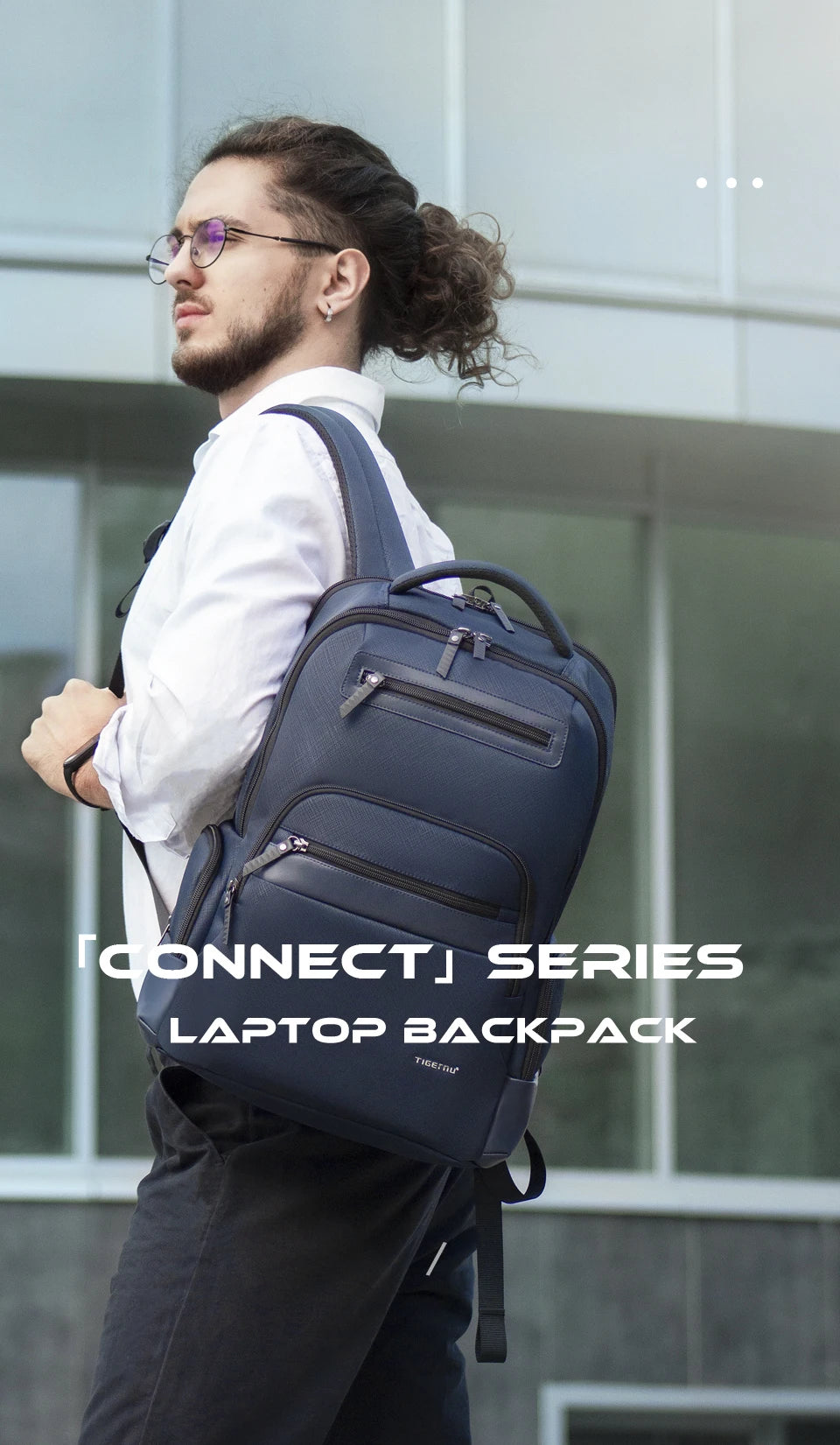 Tigernu Travel Backpack Bags 15.6inch Laptop Backpacks For Men Waterproof School Backpacks Business Bags Knapsack Connect Series