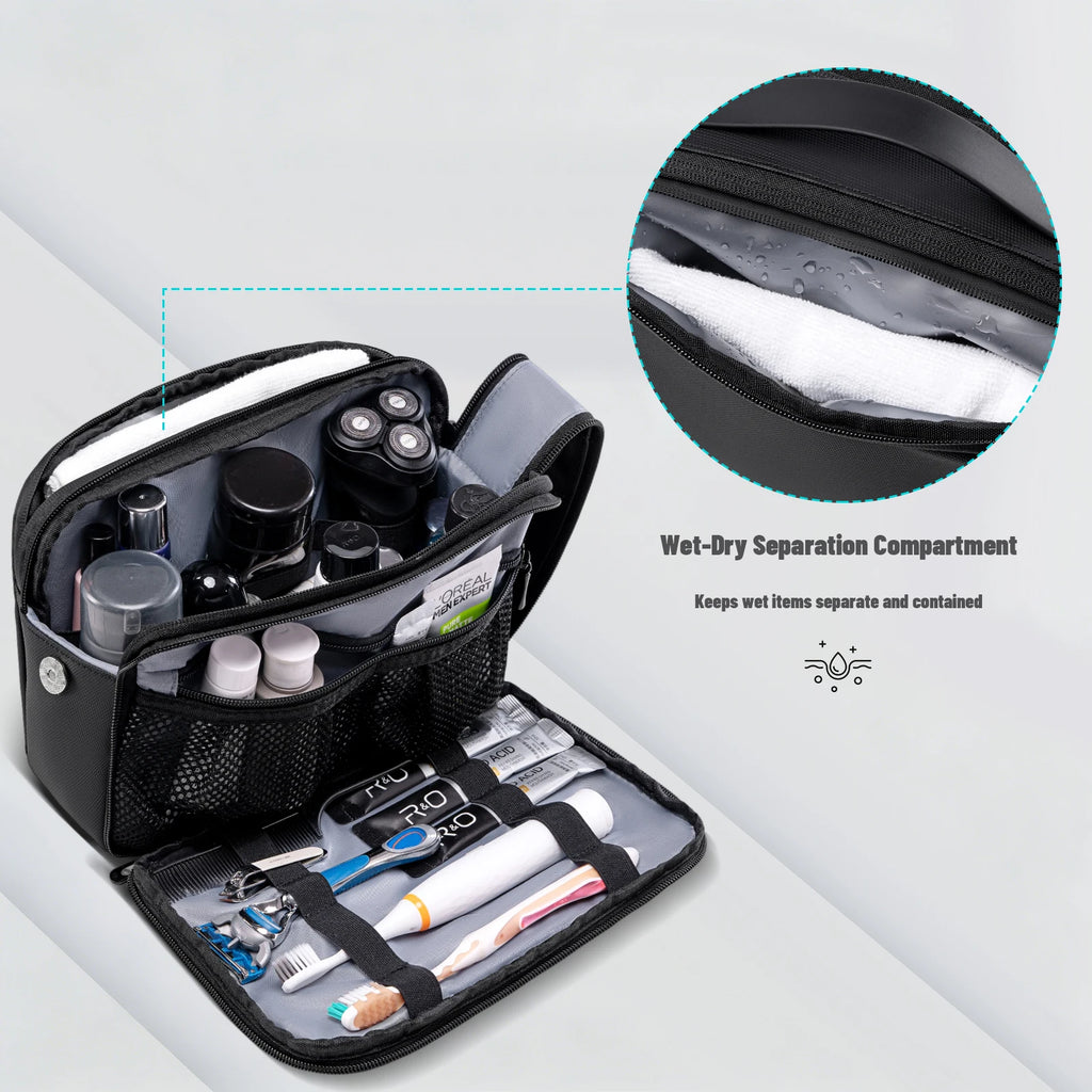HK Portable Wash Pouch Waterproof Travel Toiletry Bag for Men Women Gym Essentials Cosmetic Makeup Organizer Case Beauty Handbag