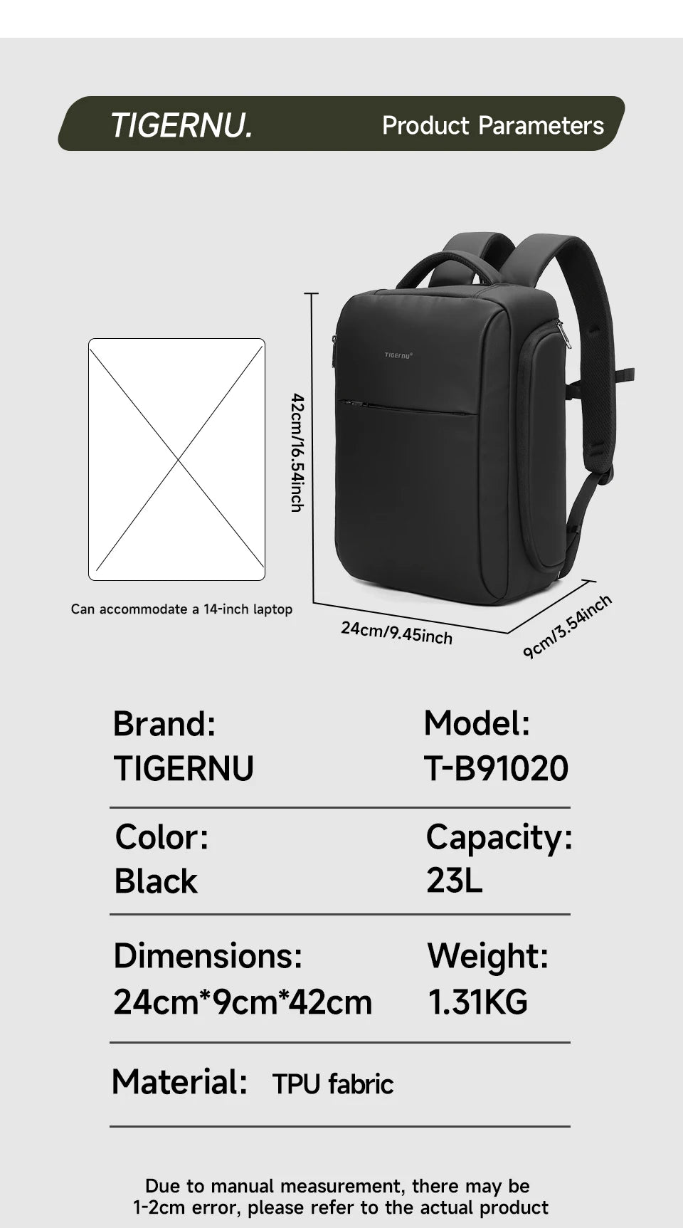 Tigernu Camera Backpack For Men Video Digital Bags For Photographers DSLR Camera Case Waterproof Camera Backpack 14 Inch Laptop
