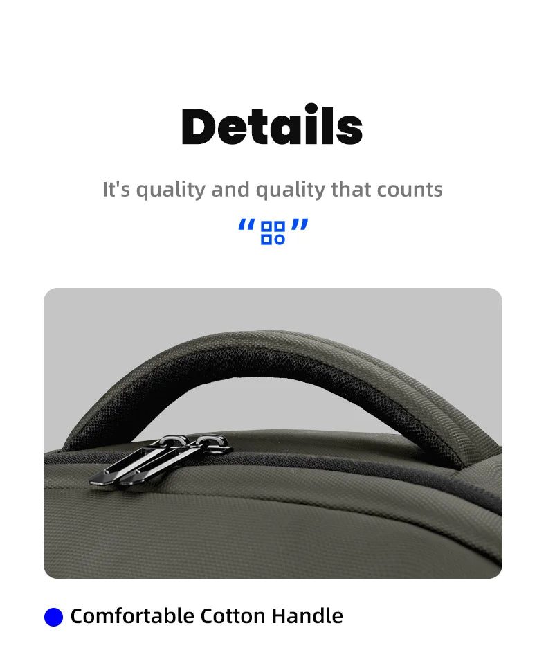 HK Multi Pocket Business Backpack Waterproof 17 inch Laptop Backpack with USB Charging Port School Bag for Men Computer Rucksack