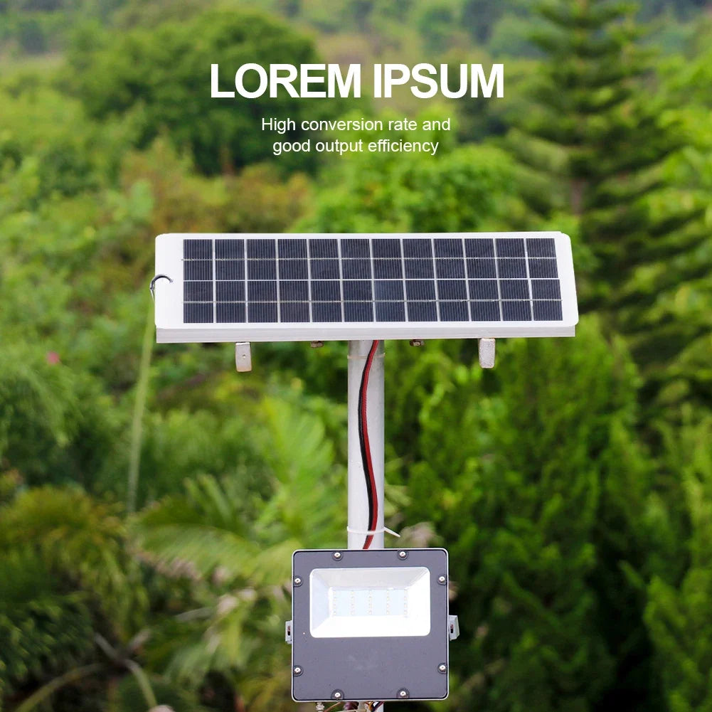 10W Solar Battery Charger with Carabiner 12V Solar Power Bank Polysilicon Solar Charger Plate Portable for 9-12V Battery