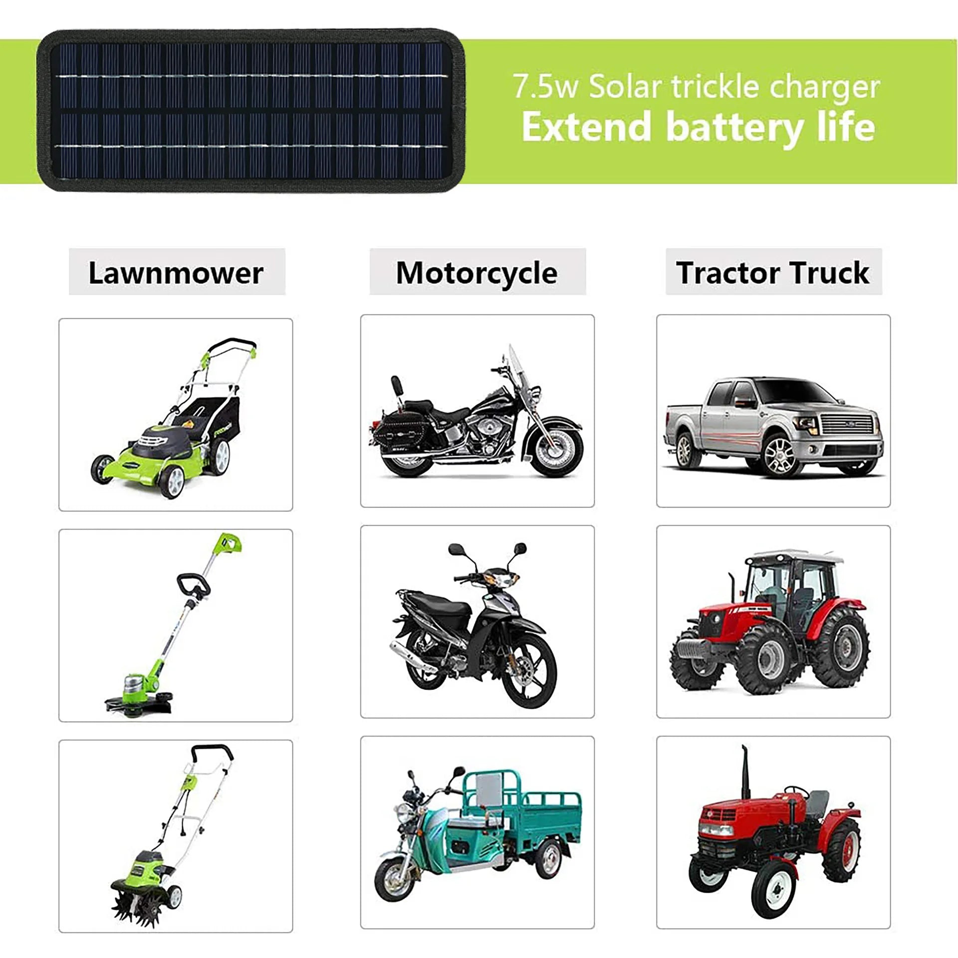 Solar Panels Charger Car Motorcycle Kick Scooter 18V 12V 20W Portable Solar Panel Car Charger Battery Efficient Maintenance