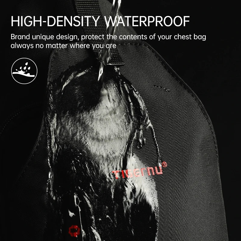Tigernu Light Crossbody Bags For Men Waterproof Chest Bag Oxford Bags Shoulder Bag College Male Mini Sling Bag Handbag Messenger
