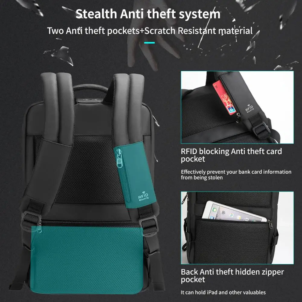 Tigernu Anti Theft Backpack 15.6inch Laptop Backpack Men TPU Waterproof Travel Backpacks Male School Bags For Men Luggage Bags