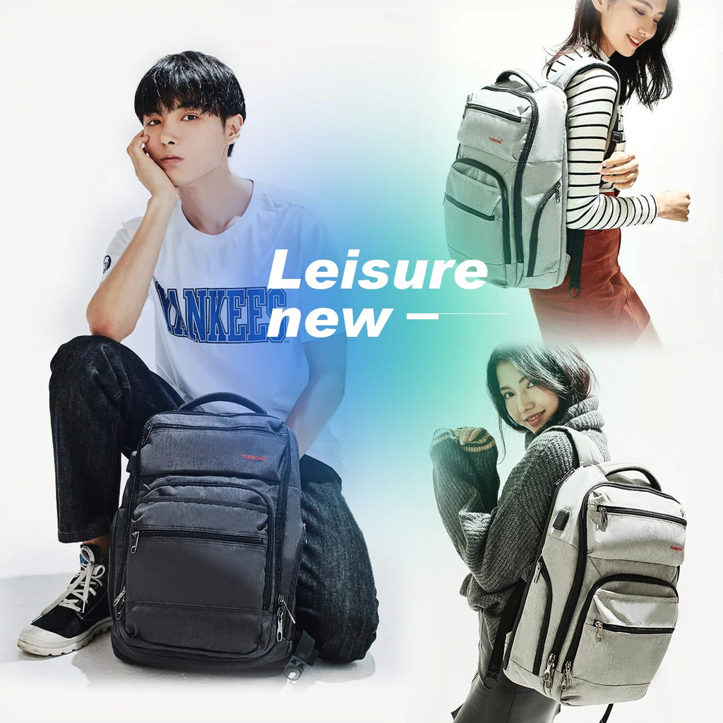 Tigernu Anti Theft Men Backpacks USB Charger Mochila 15.6inch Laptop Backpack Travel Backpacks Casual College Schoolbag Knapsack