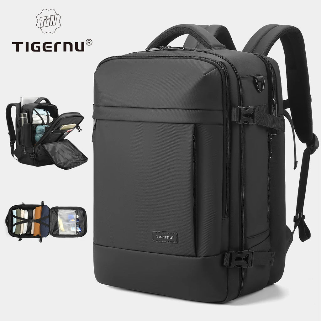 Tigernu Large Capacity Backpacks Men Waterproof Travel Backpacks Hiking Bag Laptop Backpacks For 14 15.6 Rucksack Male Knapsack