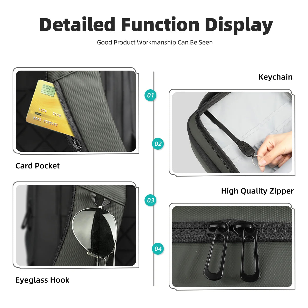 HK Casual Travel Backpack for Men 15.6 inch Laptop Backpack with USB Charging Port Waterproof Daypack Computer Bag for Business