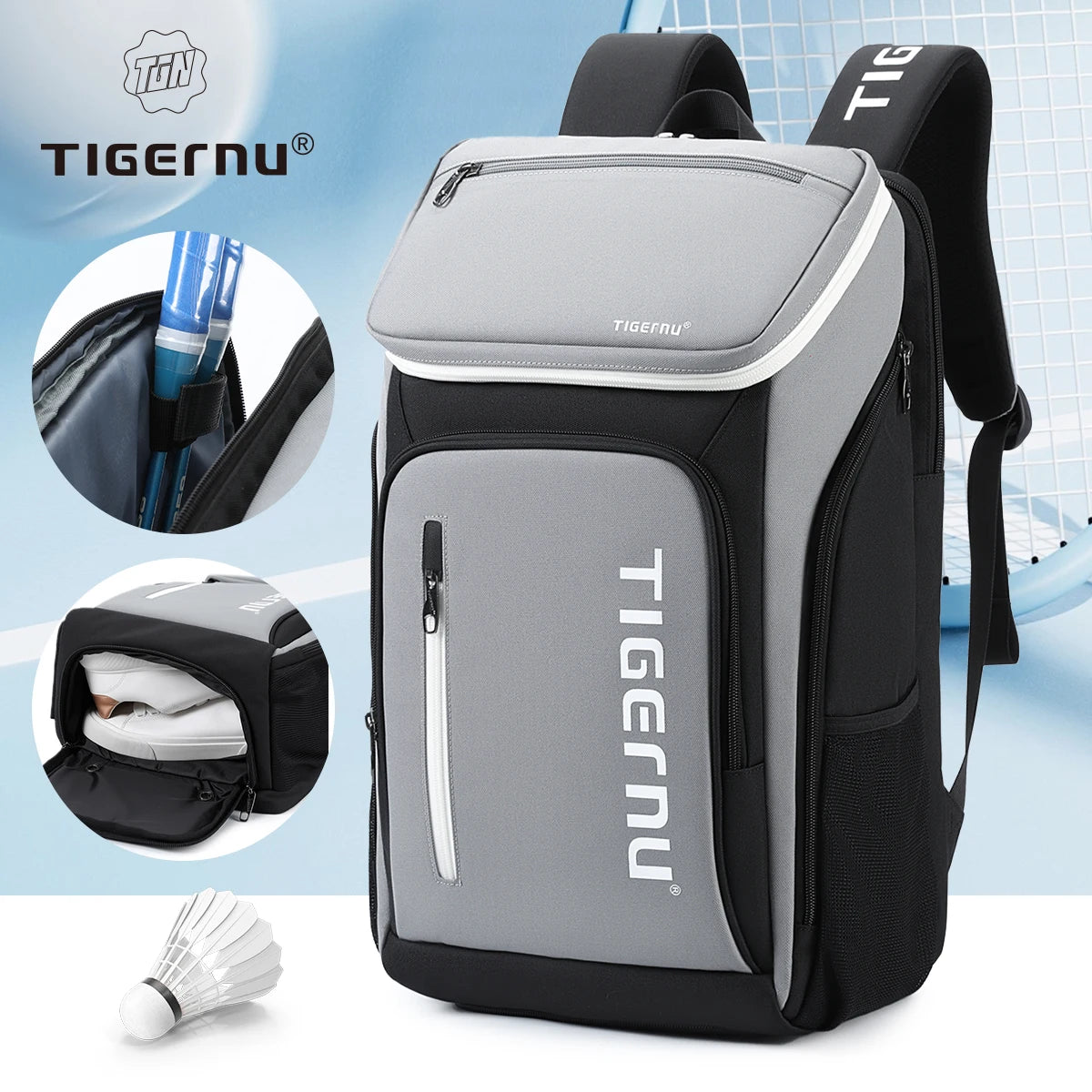 Tigernu Sport Backpacks Men Bags Outdoor Backpack For Badminton Bags Male Casual Backpack For Travel Schoolbags Hiking Knapsack