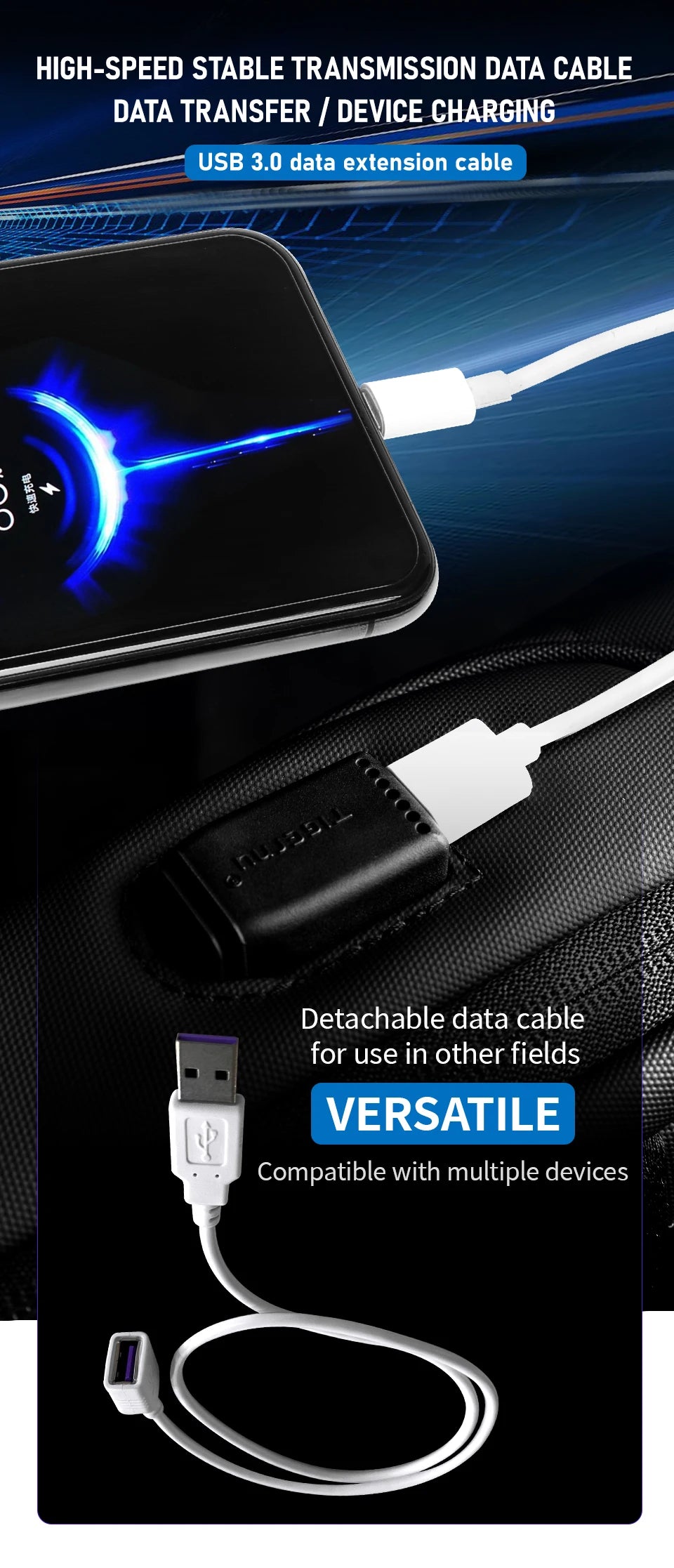 Tigernu Fashion Chest Bags Men High Quality Crossbody Bag Splashproof Chest Bag Anti-theft USB Charging Casual Shoulder Bag Male