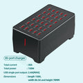 USB Charger 12/30 Ports Universal Wall Desktop Fast Charging Station Dock for Mobile Phone Power Adapter