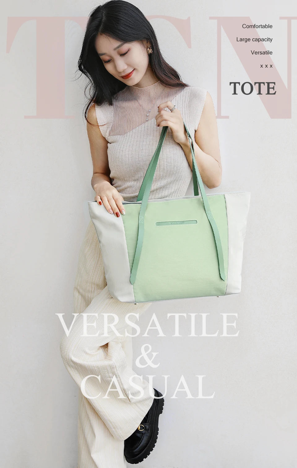 Tigernu Women Tote Bag Female Handbag Girls Shoulder Bags Commuting Sling Bag Women's Bags 14 15.6inch Laptop Bags For Girls