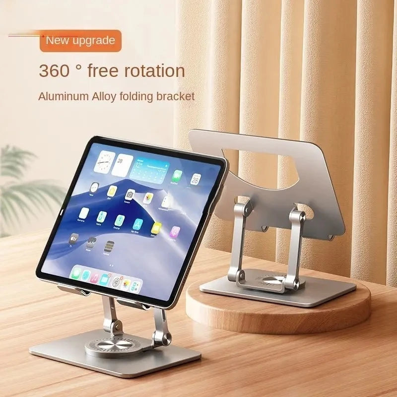 360° Rotatable Tablet Stand Adjustable Foldable Desktop Stand Holder Compatible For 4.7-12 Inch Ipad Pro/Air/Min Laptop Tablet