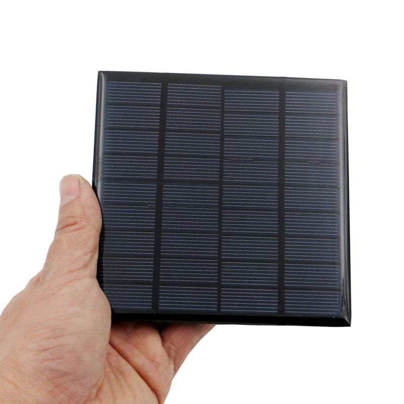 6V 9V 18V Solar Panel Outdoor DIY Battery Charger Portable 2W 6W 10W Solar Cell USB Power Bank for Mobile Phone Hiking Camping